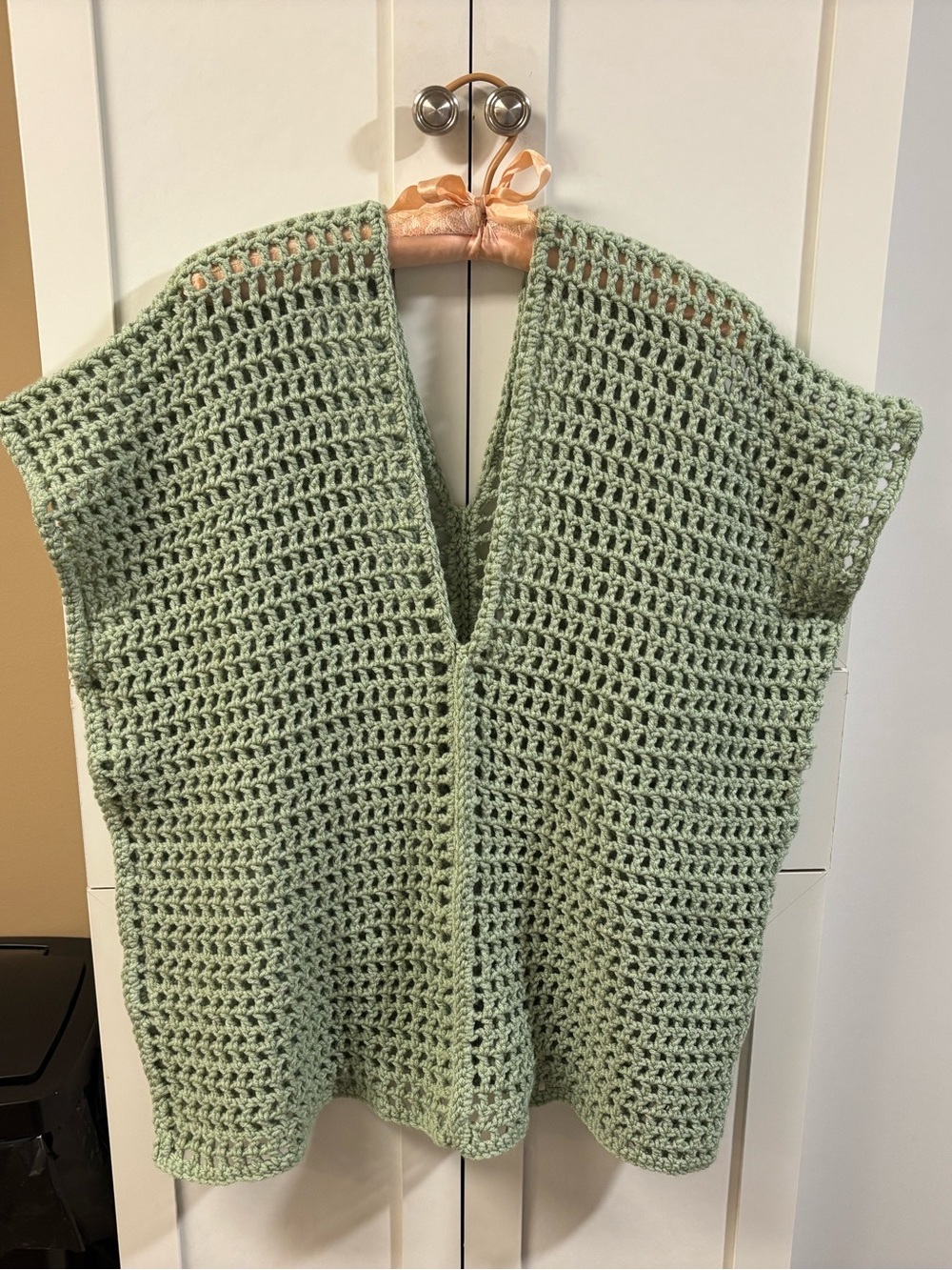 Crocheted layering top